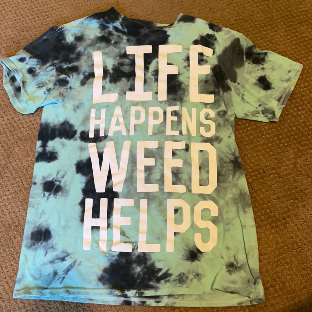 LIFE HAPPENS WEED HELPS SPENCERS WEED BUD SHIRT